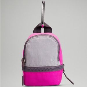 Chrome/Pow Pink Light nano backpack NWT